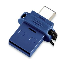 Verbatim USB pendrive OTG, USB 3.0, 32GB, Dual, niebieski, 49966, USB A / USB C, z oczkiem na brelok