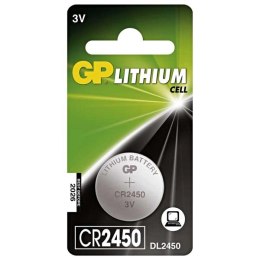 Bateria litowa, CR2450, 3V, GP, blistr, 1-pack