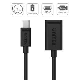 Unitek Adapter USB-C (M) do USB-A (F) 10Gbps 15W