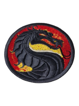 Mortal kombat naszywka termo smok logo