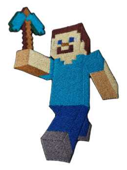 Minecraft Steve naszywka termo