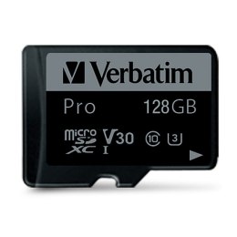 Verbatim 128GB, micro SDXC, 47044, UHS 3 (U3), z adapterm
