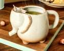 Kubek SŁONIK - SZARY z miejscem na herbate