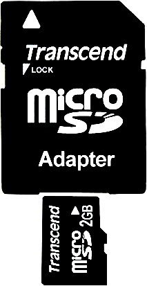 Karta pamięci TRANSCEND microSDHC 2 GB Adapter SD
