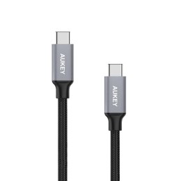 Aukey Kabel USB-C - USB-C 5Gbps, PD 60W, oplot 2m
