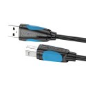 Kabel do drukarki USB 2.0 A męski do USB-B męski Vention VAS-A16-B1000 10m czarny PVC