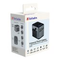 Adapter podróżny World-to-World Verbatim UTA-03 Verbatim, USB-A, USB-C, czarny
