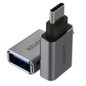 Unitek Y-A025CGY adapter USB TypC do USB (F) ALU