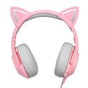 Słuchawki gamingowe ONIKUMA K9 Różowe RGB