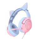 Słuchawki gamingowe ONIKUMA K9 Różowo-niebieskie