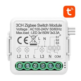 Inteligentny przełącznik dopuszkowy ZigBee Avatto N-ZWSM01-3 TUYA