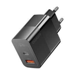 Ładowarka USB-C+USB-A 33W Essager GaN (czarna)