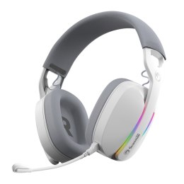 Marvo Pulz 70W, słuchawki, regulacja głośności, biała, PS4, PS5, Xbox One, PC