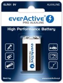 Baterie alkaliczne everActive Pro 6LR61 9V 1 szt