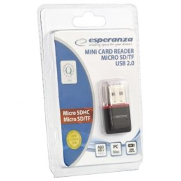 Czytnik kart Esperanza EA134K na USB MicroSD i HC