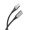 XO kabel przedłużacz USB 2.0 czarny 3m PREMIUM HIT