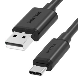 Unitek przewód USB-A — USB-C krótki 50cm Y-C481BK