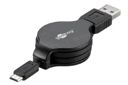 KABEL USB 2.0 GOOBAY USB-USB MICRO TYPE A-B M/M 1.0M Hi-Speed zwijany