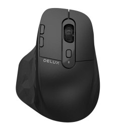 Bezprzewodowa mysz Delux 2.4G + BT akumulator OLED