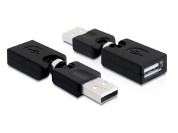 ADAPTER USB-A(M) 2.0->USB-A(F) KĄTOWY 360
